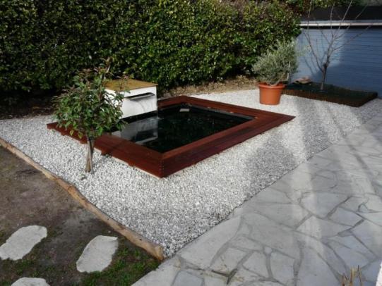 Aménagement de bassin de jardin à Saint-Laurent-du-Var (06)